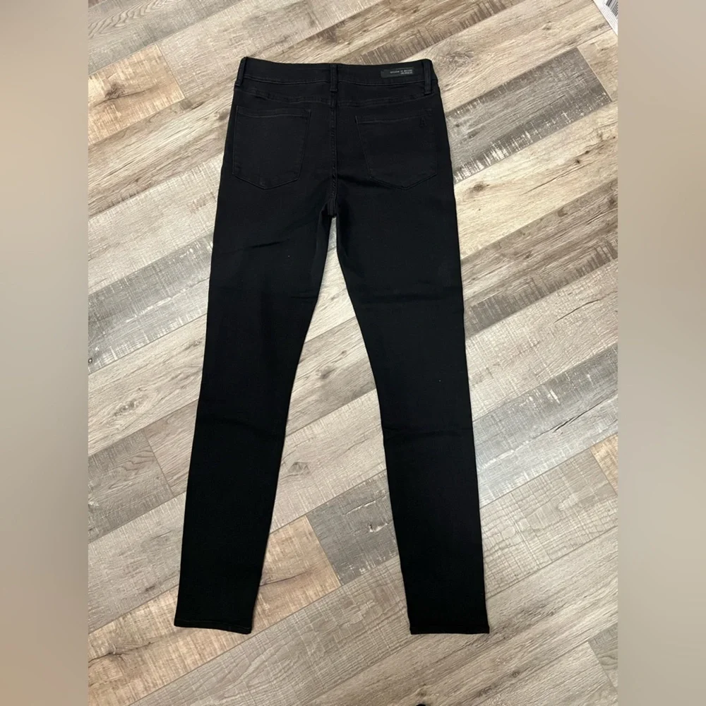 Articles Of Society skinny Black Jeans with silver metallic stripe sz 28 EUC